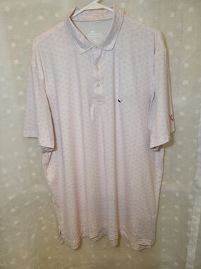 Vineyard Vines Men’s Light Pink Printed Polo Shirt